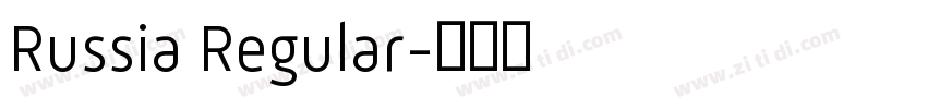 Russia Regular字体转换